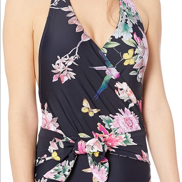 NWT Rachel Roy One Piece Floral Swimsuit - Picture 4 of 5